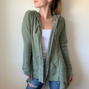 O’Neill Olive Green Zip-Up Hoody